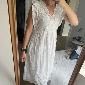 Gap White Midi Dress